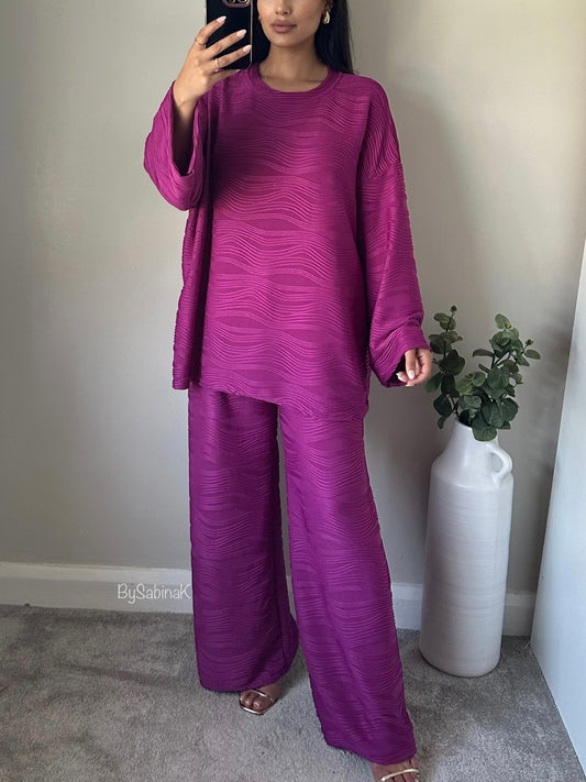 Magenta Pattern Co-ord