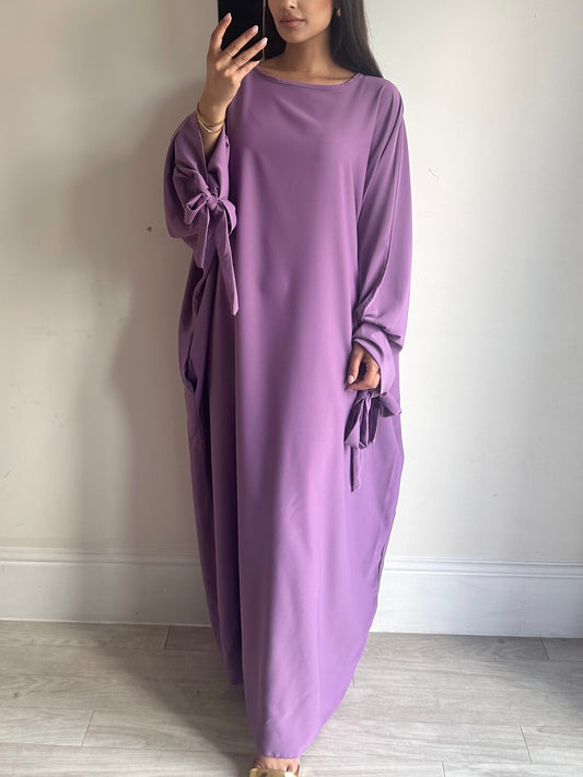 Lilac Purple Sleeve Kaftan Abaya