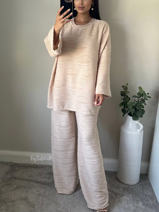 Beige Pattern Co-ord