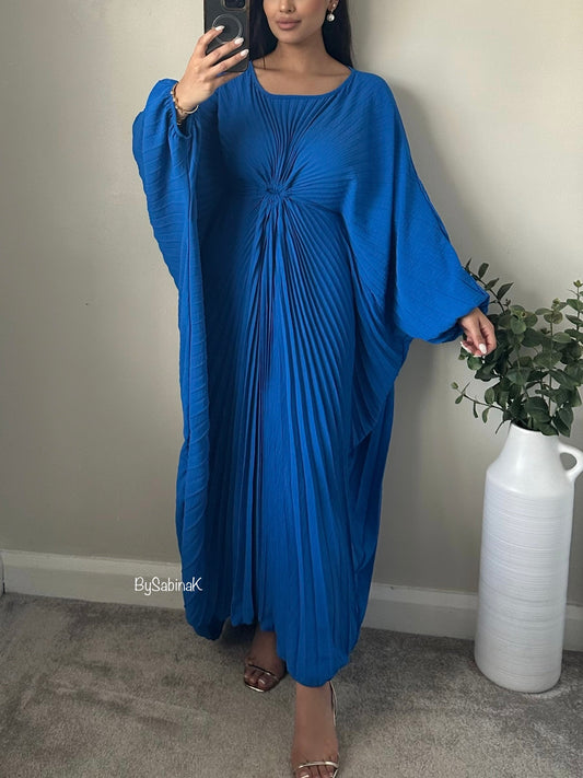 Blue Pleated Butterfly Kaftan 312